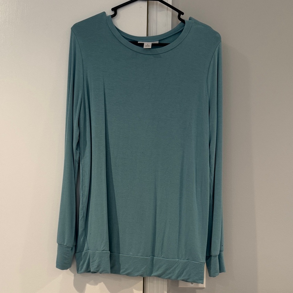 Motherhood Maternity Blue Long Sleeve Top